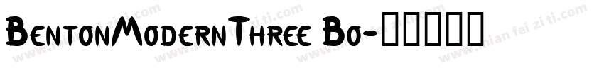 BentonModernThree Bo字体转换